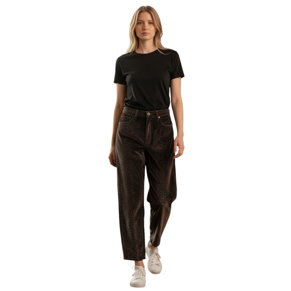 FRAME Long Barrel Jeans Panthera Animal Print NWT Size 27
